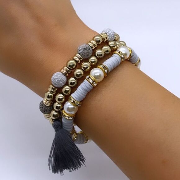 NWT Wool + Pepper Co. Bracelet Stack (3) - Picture 4 of 5